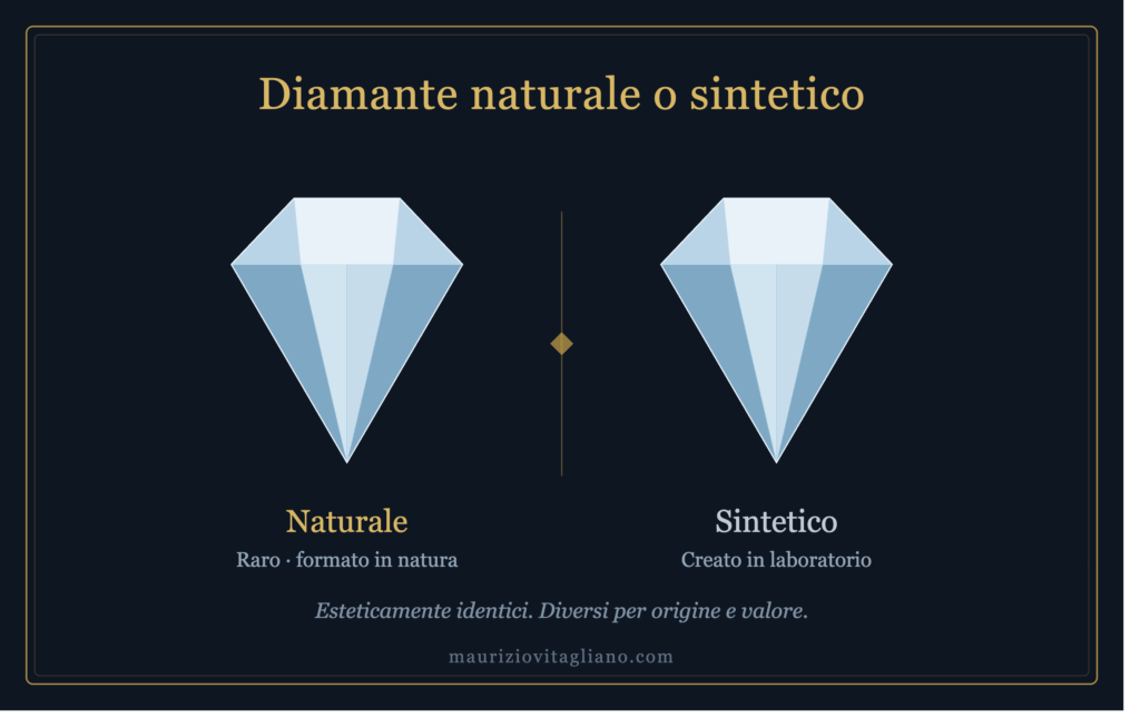 diamante naturale o sintetico